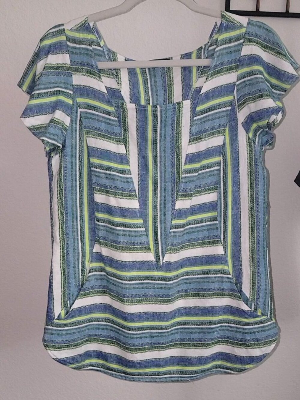 🎉 GEOMETRIC LINEN COTTON TUNIC with POCKET